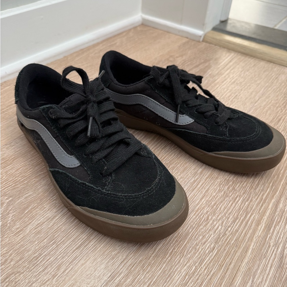 Vans Men's Black and Brown Sneakers